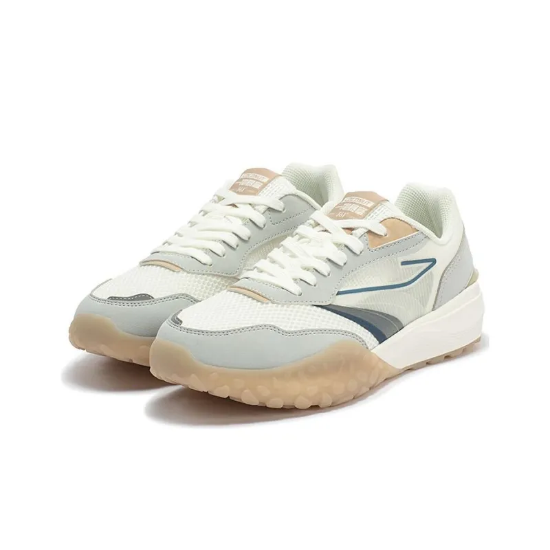 361° Shortbread Slip Resistant Low Top Running Shoes Men's White Gray-2
