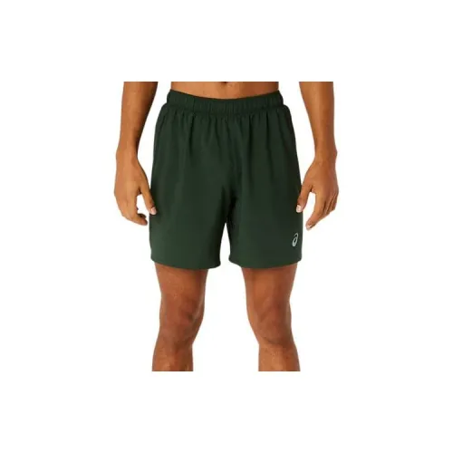 Asics ICON SHORT Casual Shorts Men Rainforest/Noctilucent Yellow