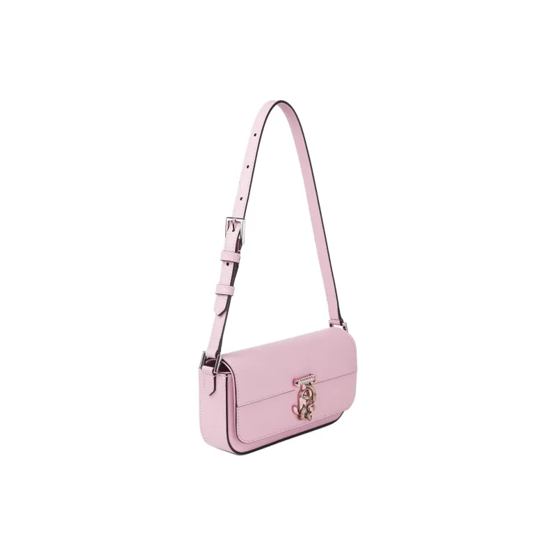 Jimmy Choo Avenue Cow Leather Handbag Shoulder Bag Women's Rose Pink-1