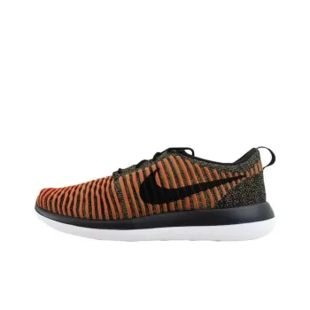 Nike Roshe Two Flyknit Black/Black White Max Orange