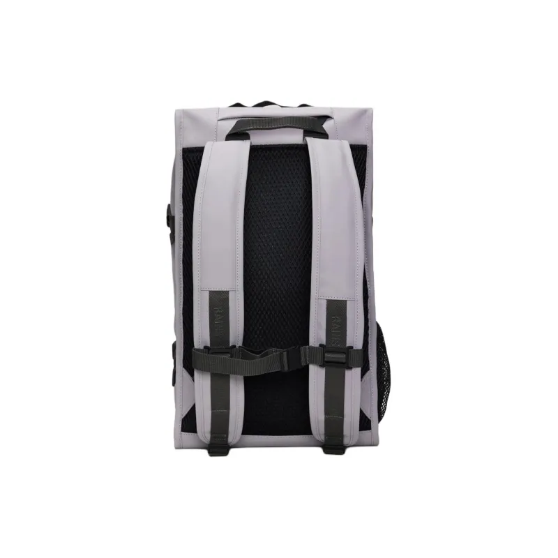 Rains Polyester Backpack Large Size Unisex Pyrite Stone Color-1