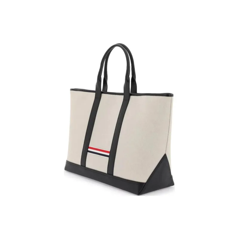 THOM BROWNE Medium Rwb Stripe Top Handle Bag-2