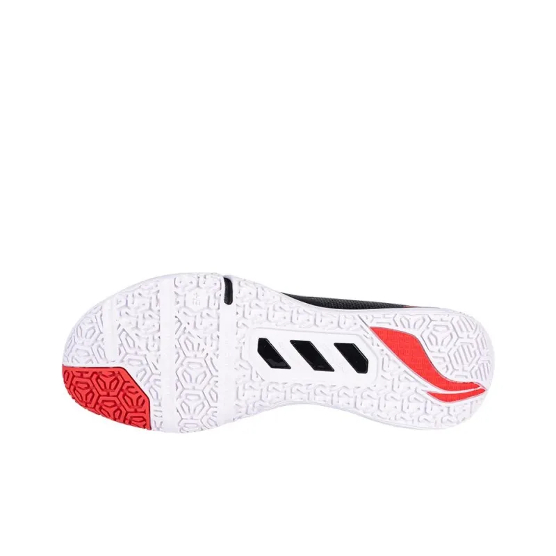 LiNing 2 SE Anti Slip And Wear Resistant Lightweight Low Top Badminton Shoes Unisex Black Red-3