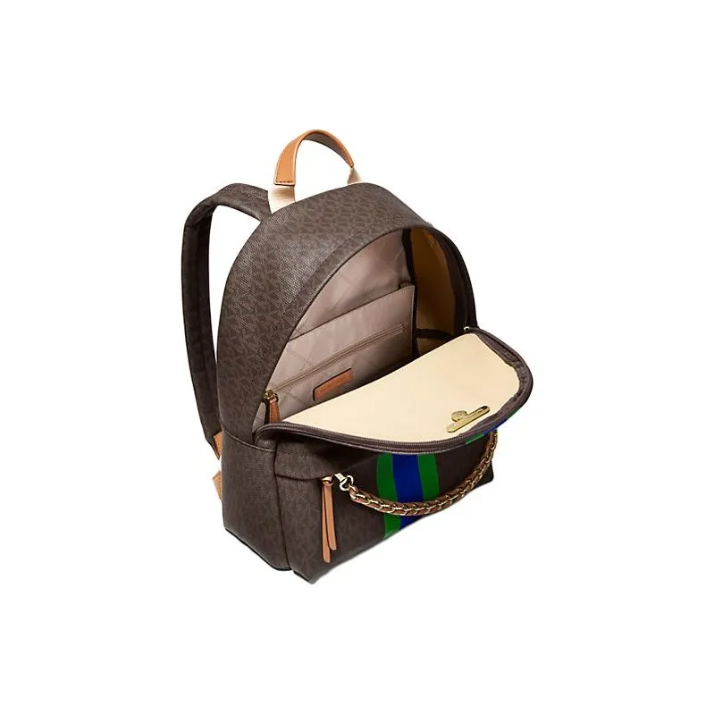 MICHAEL KORS Slater Coated Canvas Backpack Medium Size Women's Palm Green-2