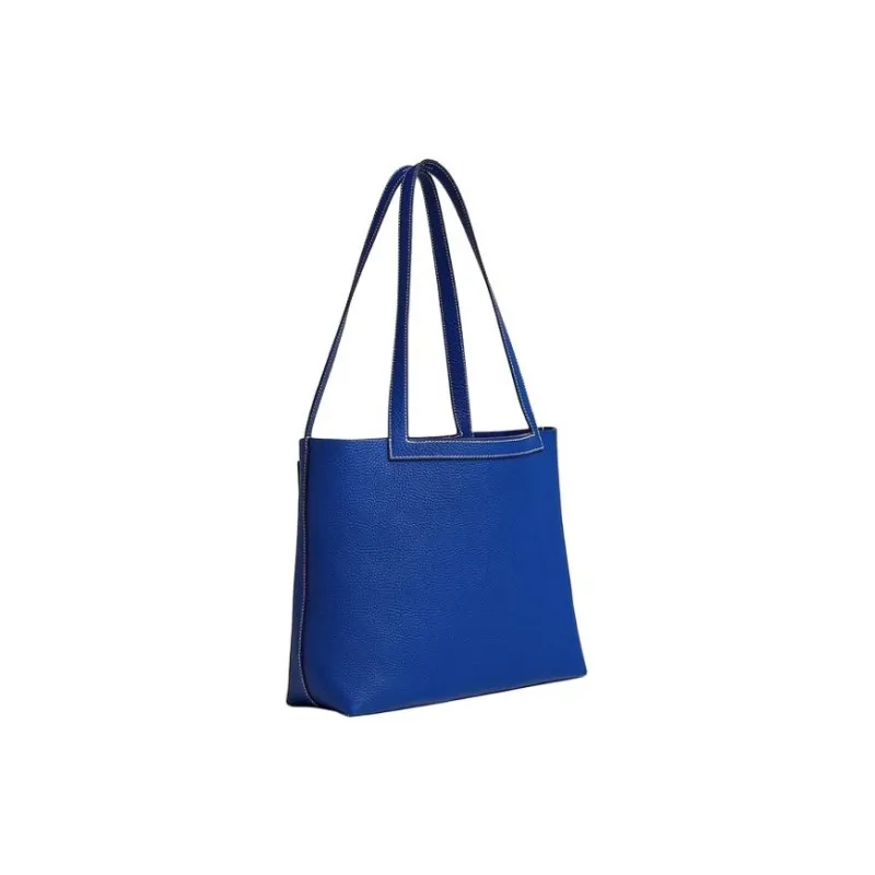 HERMES Cabasellier Taurillon Clemence Calfskin Tote Bag Shopping Bag Shoulder Bag Handbag Women's Blue-2