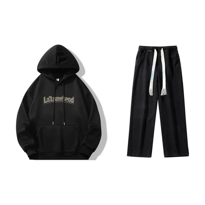 LA'T.WEEKEND Sweatshirt Set Unisex-1