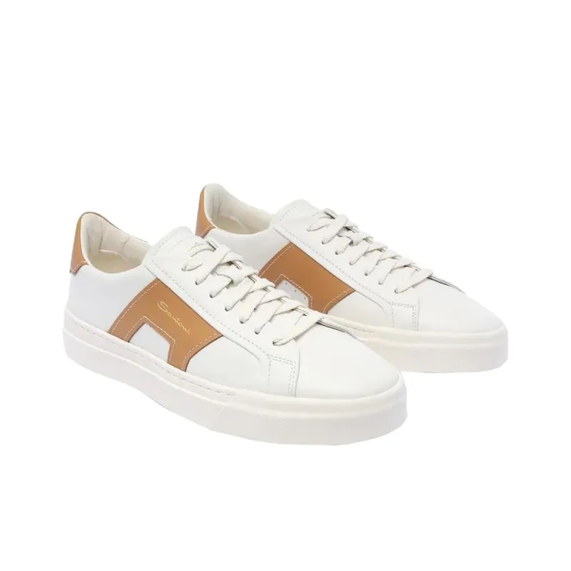 Santoni Colourblock Lace Up Sneakers-2