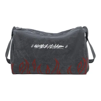 LiNing OG_SLICK Collaboration Cotton Shoulder Bag Crossbody Bag Unisex Black