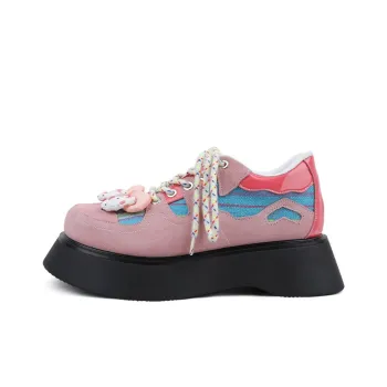 NiuwaStudio Casual Single Shoes 5cm Women's Pink