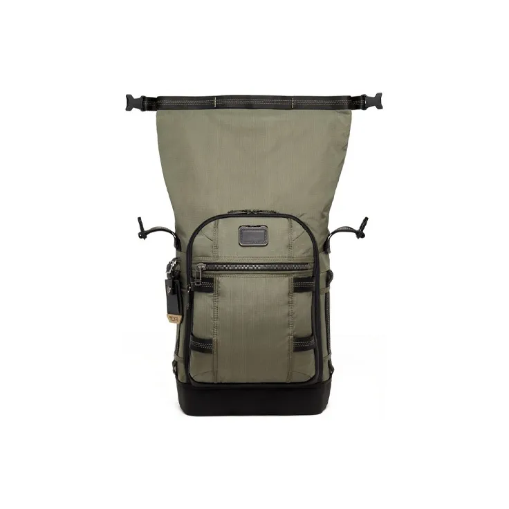 TUMI Alpha Bravo Nylon Fabric Backpack Men's Olive Green-2