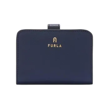 Furla Leather Wallet Small Size Women's Marine Blue