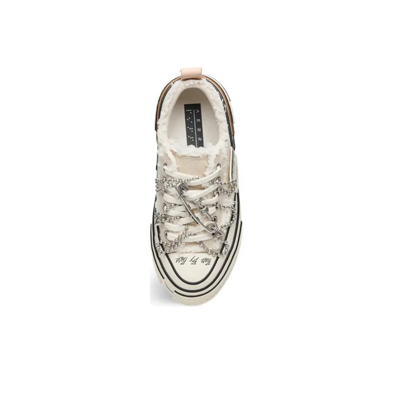 VESSEL Tiramisu Lows Slip Resistant Low Top Canvas Shoes Unisex Ecru-3