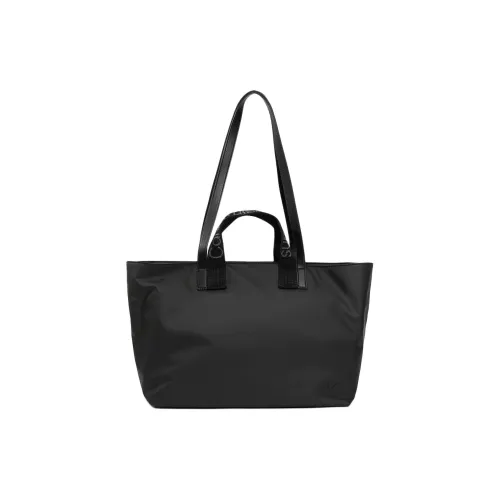 CALVIN KLEIN Rubber Tote Bag, Shopping Bag, Handbag, Shoulder Bag, Crossbody Bag Women's Black