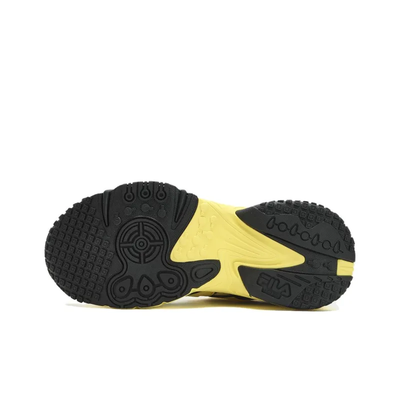 FILA FUSION KRIPTONITE Chunky Sneakers Women's Low Top Yellow/Black/Red-4