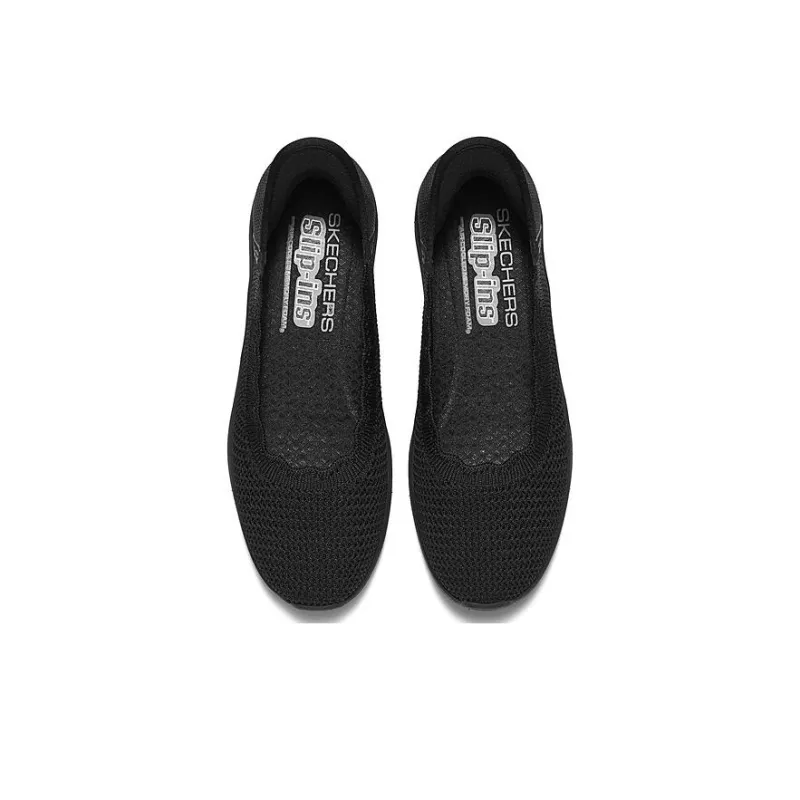 Skechers Hands Free Slip Ins Abrasion Resistant Breathable Low Top Casual Shoes Women's Black-2