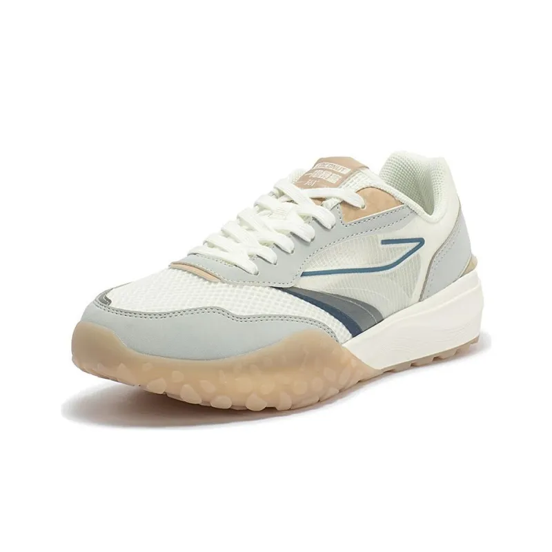 361° Shortbread Slip Resistant Low Top Running Shoes Men's White Gray-1