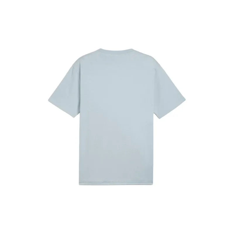 PUMA Essentials Long T Shirts Men Light Blue-1