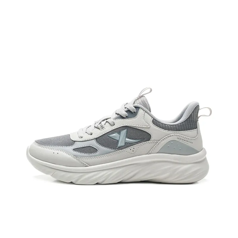 XTEP Running Shoes Men Low Top Dove Gray/Elegant Gray/Smoke Gray-0
