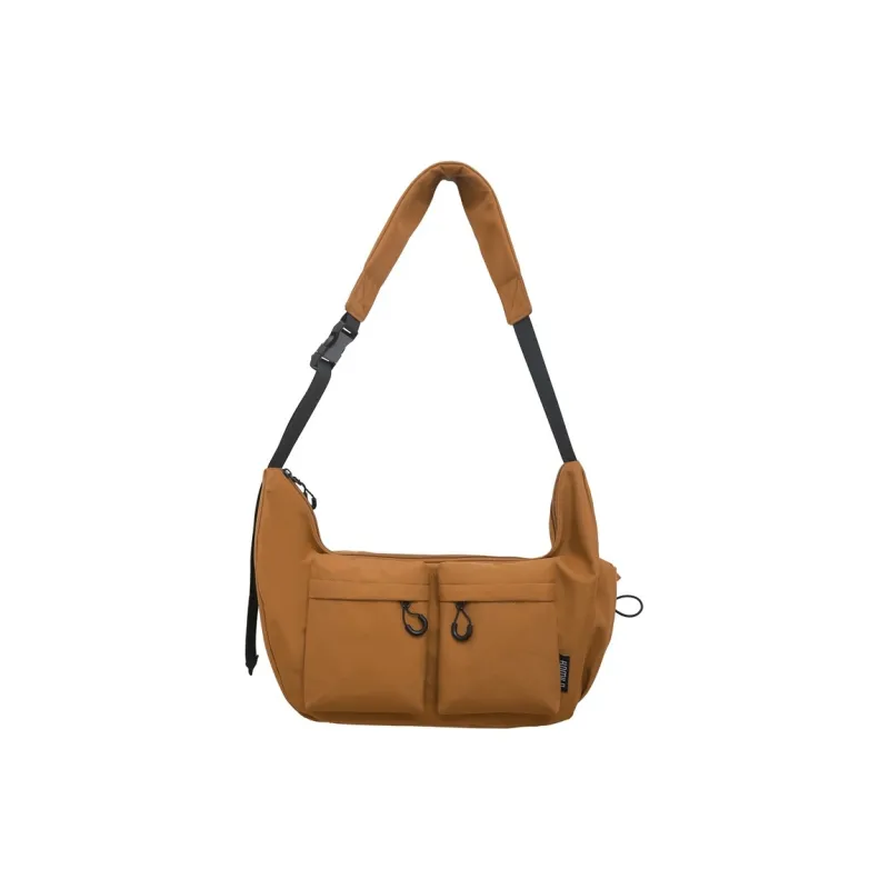 NOMK Nylon Travel Bag Shoulder Bag Crossbody Bag Medium Size Unisex Black/White/Green/Khaki/Brown-8