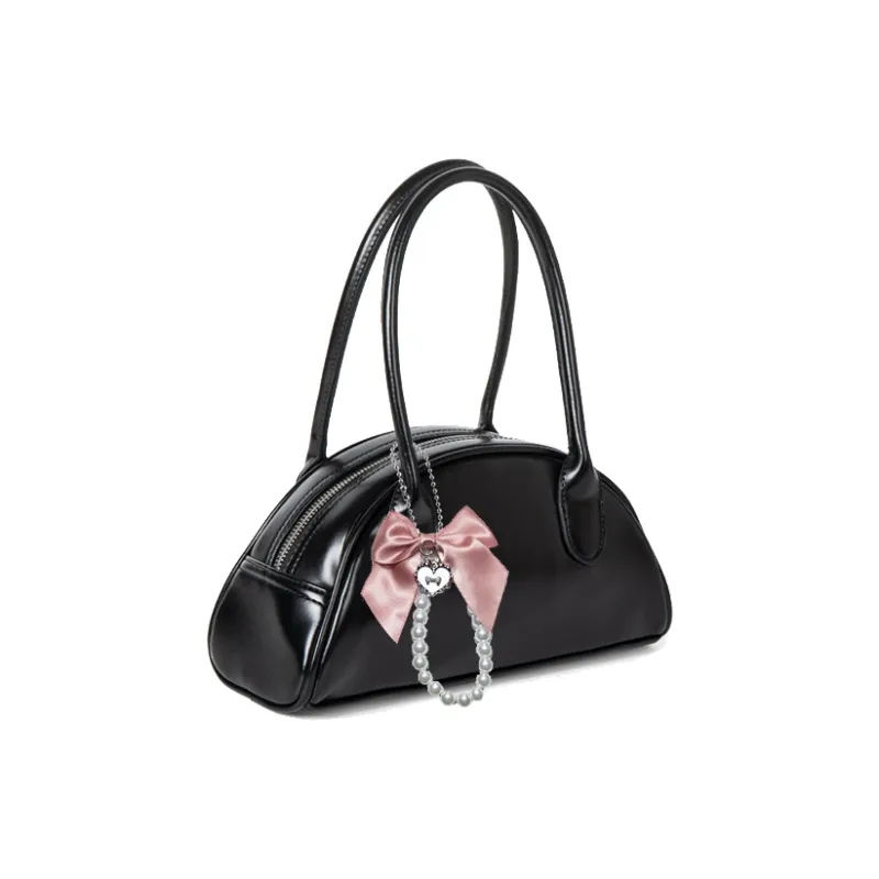 Hahhhsis PU Leather Shoulder Bags Handbags Large Size Women's Black-1
