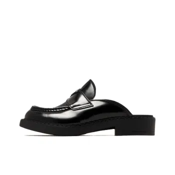PRADA Abrasion Resistant Closed Toe Slippers Men's Black