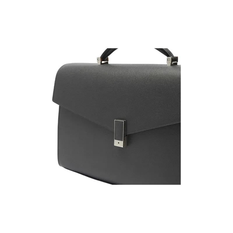 Valextra Iside Calfskin Briefcase, Handbag, Shoulder Bag Men's Smoke Gray-2