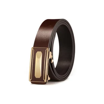 NIUMJ Automatic Buckle, Genuine Leather, Inner Wear, High End Zinc Alloy Leather Belts Men's