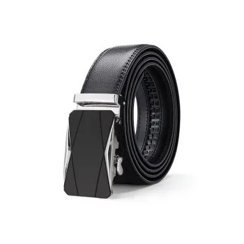 NIUMJ Genuine Leather High Quality Belt Practical And Durable, Automatic Buckle Leather Belts Men's 3.5CM