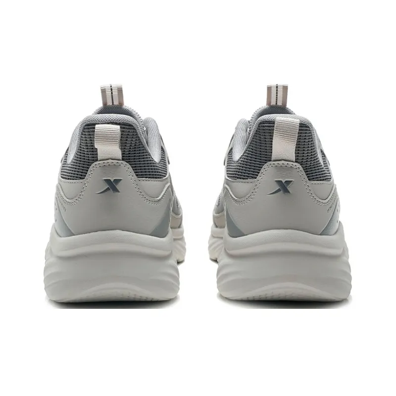 XTEP Running Shoes Men Low Top Dove Gray/Elegant Gray/Smoke Gray-4