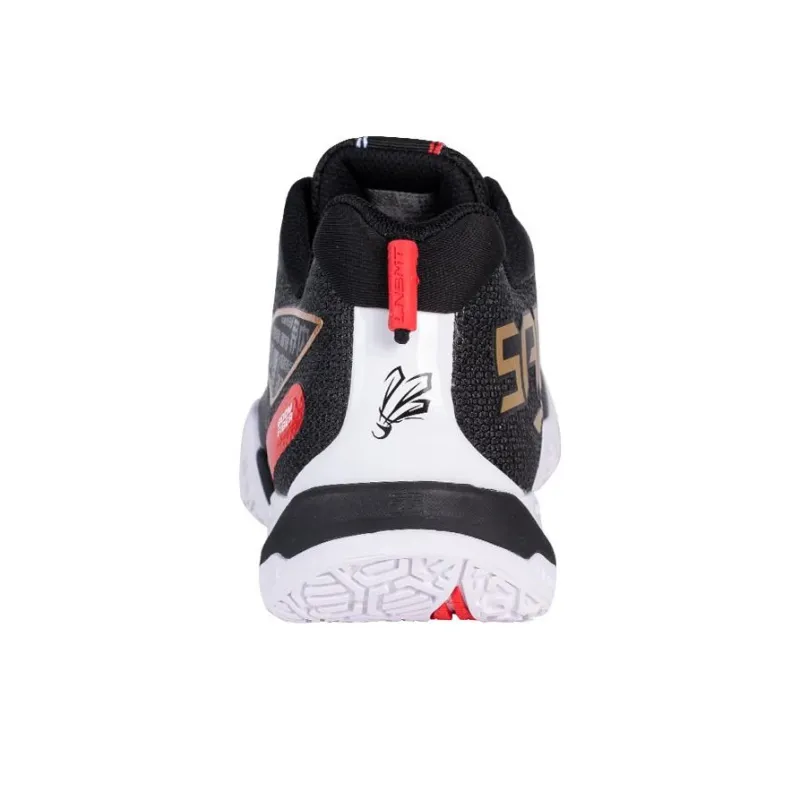 LiNing 2 SE Anti Slip And Wear Resistant Lightweight Low Top Badminton Shoes Unisex Black Red-2