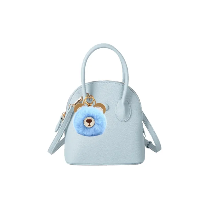 Hahhhsis PU Leather One Shoulder Handbags Women's Pink/Baby Blue/Silver/Khaki/Black-4