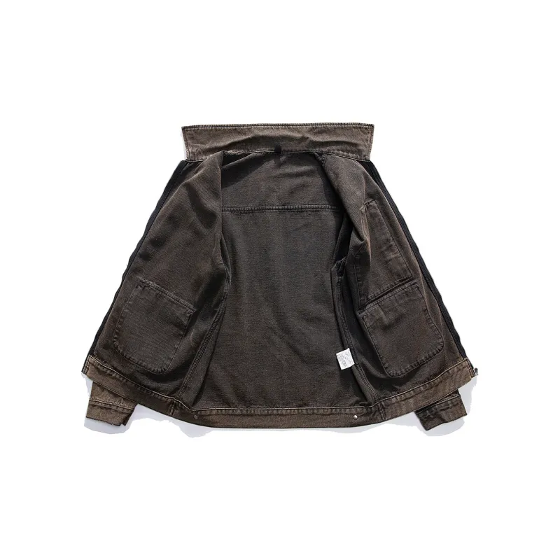 JASONWOOD Cowboy On The Run Denim Jacket Men's Nano Black Red-2