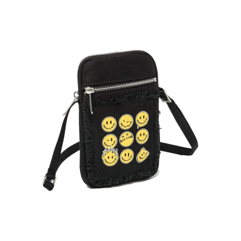 LiNing OG_SLICK Collaboration Cotton Shoulder Bag Crossbody Bag Unisex Black-2