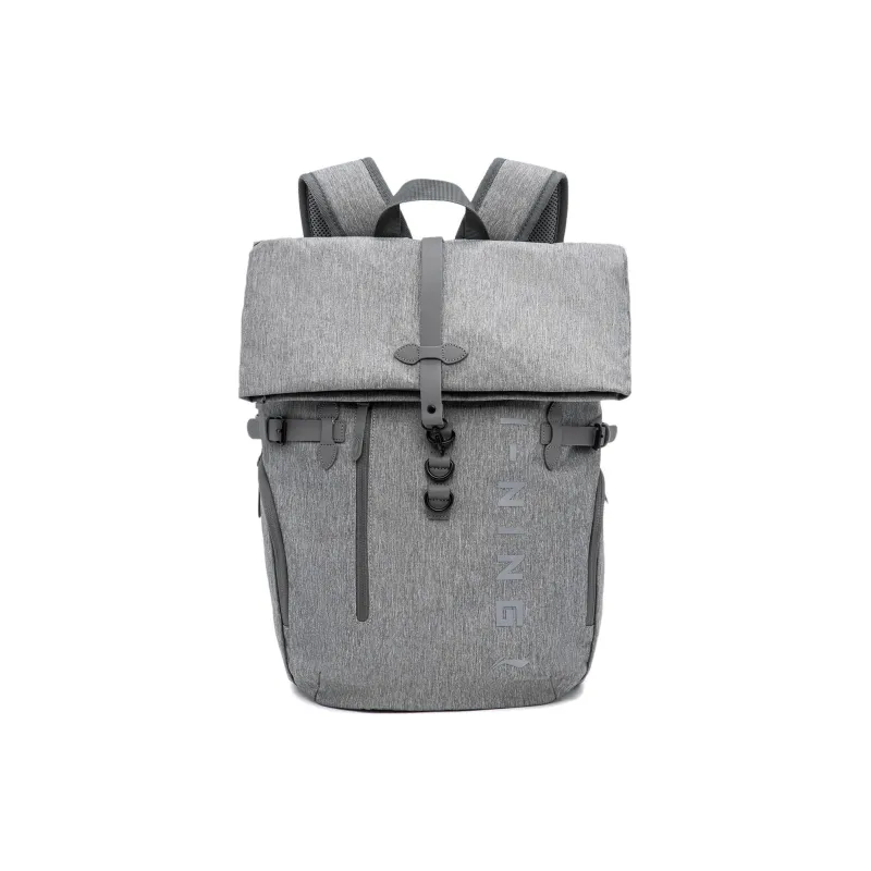 LiNing Sports Life Collection Polyester Backpack Regular Unisex Ultimate Gray-0
