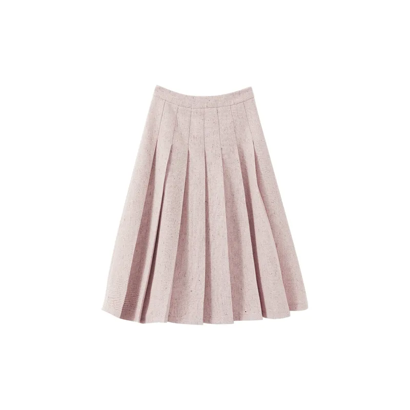 XIANGYING Casual Long Skirts Women's Pink-1