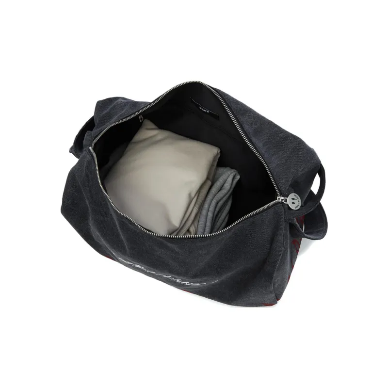 LiNing OG_SLICK Collaboration Cotton Shoulder Bag Crossbody Bag Unisex Black-5