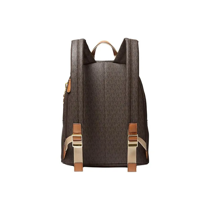 MICHAEL KORS Slater Coated Canvas Backpack Medium Size Women's Palm Green-1