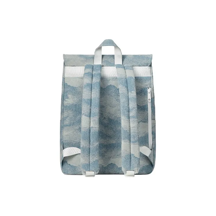 MAH Cotton Backpack Tubas Women's Light Blue-2