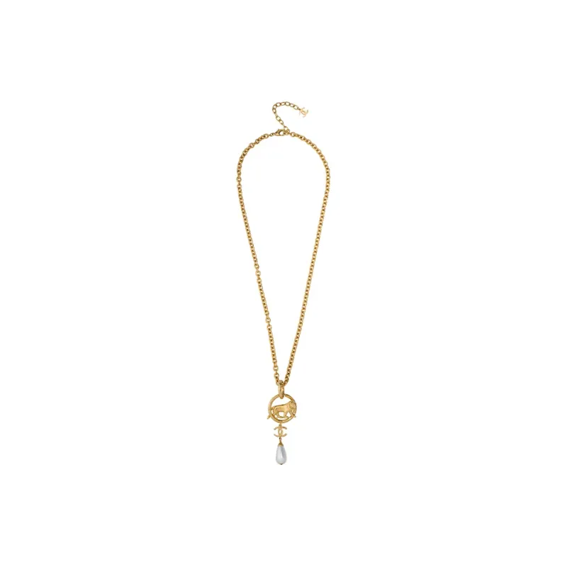 CHANEL Necklaces Women's Gold-1