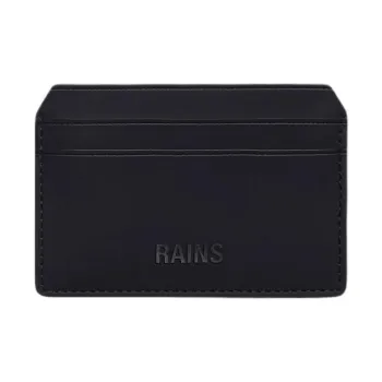 Rains Polyester Card Holder Unisex Black