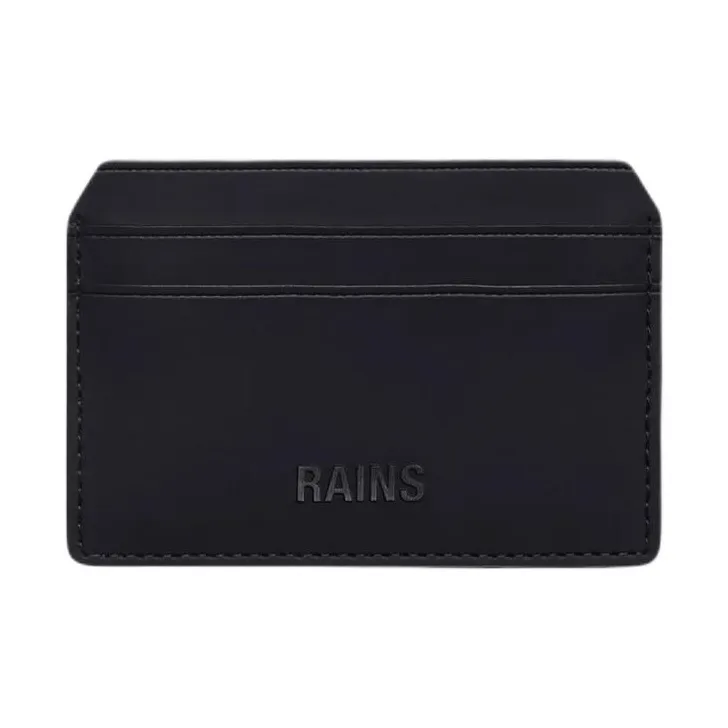 Rains Polyester Card Holder Unisex Black-0