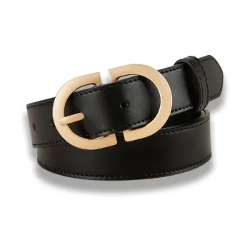 NIUMJ Belt, Suit Trouser Casual Pants With Extended Length, Pin Buckle Leather Belts Women's 2.8cm