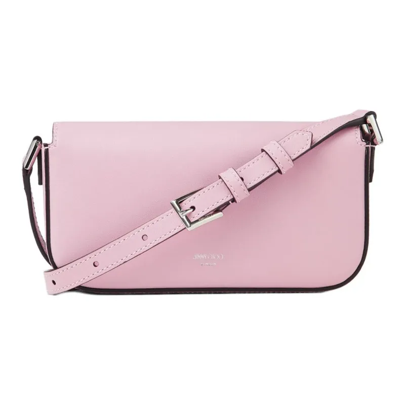 Jimmy Choo Avenue Cow Leather Handbag Shoulder Bag Women's Rose Pink-3