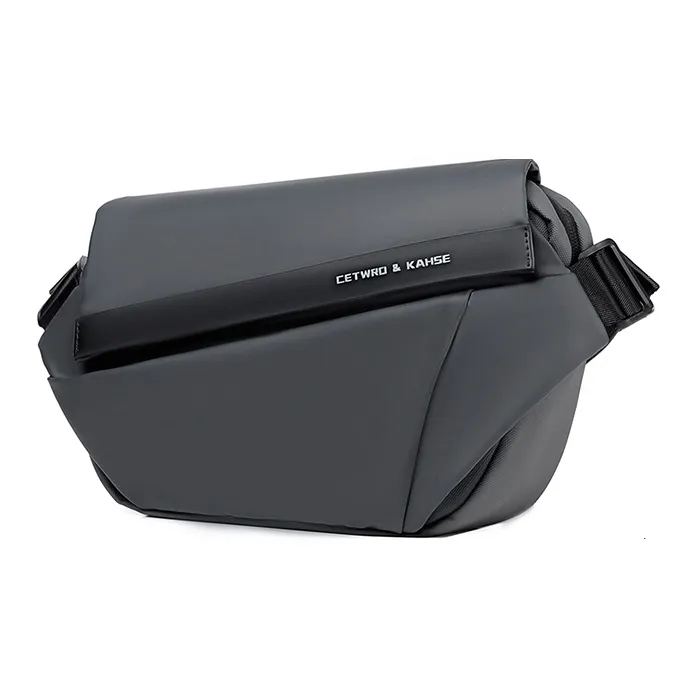 HACIN Polyester Fanny Pack Regular Unisex Black/Gray-8