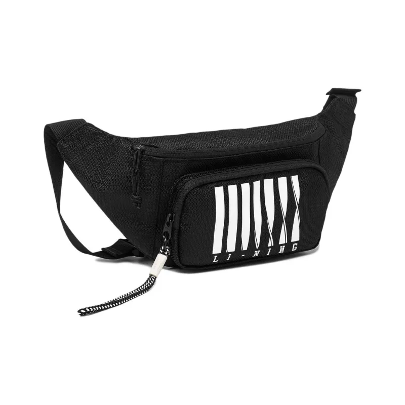 LiNing Chinese Culture Series Polyester Sling Bag Unisex Black-2