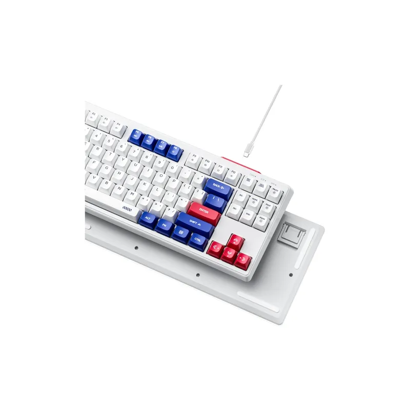 Inphic K902 Mecha Style Wired Keyboard Quiet Dazzling Color Lighting Laptop-1