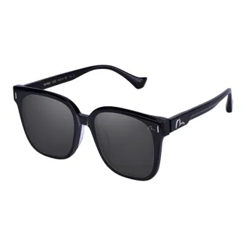 EVISU Plate Frame Square Sunglasses Men's Multicolor