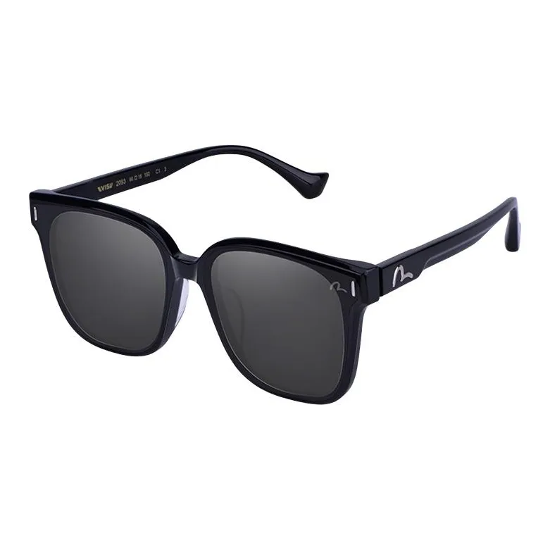 EVISU Plate Frame Square Sunglasses Men's Multicolor-0