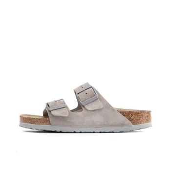 Birkenstock Arizona Soft Footbed Suede Leather 'Stone Coin'
