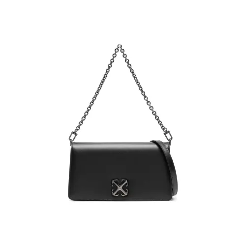 OFF-WHITE Jitney 1.7 Logo Plaque Crossbody Bag